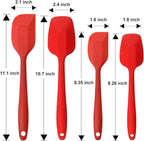 Silicone Spatulas Set, Rubber Spoon Spatula Heat Resistant Spoonula One Piece - Image 6