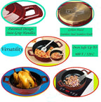 La Cuisine Enameled Cast Iron Braiser Shallow Dutch Oven Braising Sauté Pan - Image 3