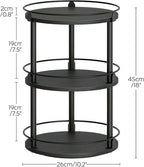 YATINEY 3-Tier Lazy Susan Organizer, Rotating Spice Rack, Spinning Organizer - Image 9