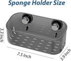 Sponge Holder with Strong Suction Cup, Dish Sponge Caddy Inside Sink Removable - Image 2