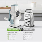 Cheese Grater Hand Crank Rotary Vegetables Shredder - Image 5