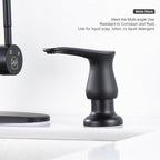 GAGALIFE Sink Soap Dispenser Matte Black, Built in Soap Dispenser - Image 8