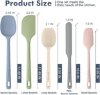 ChefAide 5 Pieces Silicone Spatula Set, Food Grade Rubber Spatula, Upgrade - Image 2