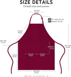4 Packs Chef Apron, Waterproof Apron, Adjustable Aprons - Image 4