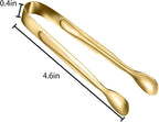 10 Pack Small Ice Tongs Sugar Tongs, Stainless Steel Mini Serving Appetizers - Image 2