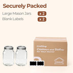 ComSaf Wide Mouth Mason Jars 32 oz - Image 8