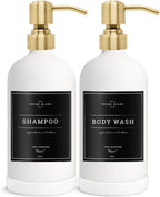 Vine Creations White Glass Soap Dispenser, 2 Pack Kitchen Soap Dispenser Set - Image 7