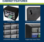 Akro-Mils 16-Drawer Plastic Storage Cabinet | 10-1/2 x 6-1/2 x 8-1/2 Inch | - Image 4