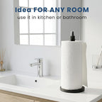 2 in 1 Paper Towel Holder with Spray Bottle, Countertop Paper Towel Holder with - Image 5