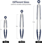 600ºF Heat Resistant Kitchen Tongs: U-Taste 7/9/12 inch Silicone Cooking Tong - Image 2
