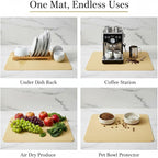 Dish Drying Mat Super Absorbent – 16" x 18" Coffee Mat - Image 8