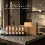 Glass Spice Jars with Labels-12 Pack- 6.8oz- 360 Labels- Spice Containers with - Image 8
