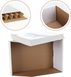ZBEIVAN Cardboard Storage Bins Boxes 35 Packs 12x8x4.5 Inches, Easy Assembly - Image 3