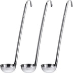 meekoo 3 Pieces Stainless Steel Ladle Soup Handle Ladle by meekoo