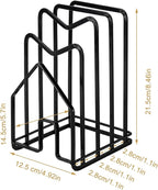 SUNFICON Cutting Board Rack Chopping Board Organizer Stand Holder Kitchen - Image 9