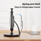 VEHHE Paper Towel Holder Countertop, One-Handed Tear, Stainless Steel, Stand - Image 4