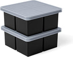 Bangp Large Ice Cube Tray for Whiskey, Silicone Ice Cube Trays 2 Pack, Large - Image 7
