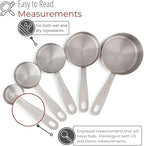 husMait Stainless Steel Measuring Cups & Spoons - Image 3