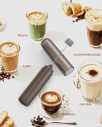 CIRCLE JOY Portable Rechargeable Milk Frother Hanheld, Dual Spring Whisk - Image 7