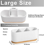 HouseJoy Countertop Silverware Holder, Cutlery Caddy - Image 2
