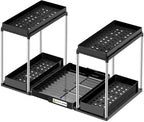 NIUXX Expandable Under Sink Organizer: 2 Tier Under Cabinet Organizer by NIUXX