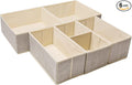 Criusia Underwear Drawer Organizer, 6 Set Foldable Underwear Drawer Organizer by Criusia