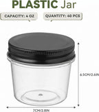 novelinks 4 oz Small Plastic Jars - Image 2