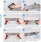 Stainless Steel Wall Mounted Pot Lid Holder Organizer Cutting Board Storage - Image 4
