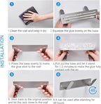 Stainless Steel Wall Mounted Cutting Board Holder Punch-free Multifunctional - Image 5