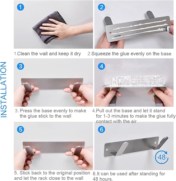Stainless Steel Wall Mounted Cutting Board Holder Punch-free Multifunctional - Image 5