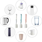 Bottle Brush Long Handle Cup Cleaner Brush Sponge Bottle Scrubber Detachable - Image 7