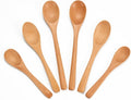 6 Piece Small Wooden Spoons Set by Unknown