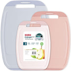 Neoflam Microban Protection Cutting Board 3 Piece Set, Stain & Odor/BPA Free by Neoflam