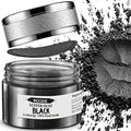 INOCERIS Black Metallic Luster Dust Edible, 5 Grams Food Grade Vegan Shimmer Dust Food Coloring Powder for Cake Decorating, Fondant, Chocolate, Candy, Drinks, Painting & More by INOCERIS
