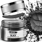 INOCERIS Black Metallic Luster Dust Edible, 5 Grams Food Grade Vegan Shimmer Dust Food Coloring Powder for Cake Decorating, Fondant, Chocolate, Candy, Drinks, Painting & More by INOCERIS
