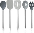 COOK WITH COLOR Silicone Cooking Utensils, Kitchen Utensil Set, Cooking Utensils by CookwithColor