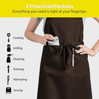 ROTANET Extra Large Apron for Men Adjustable Bib Aprons - Image 4
