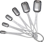6PCS Narrow Measuring Spoons Set, Stainless Steel Measuring Spoon Fits in Spice by CreateHarmonyWithYourPet