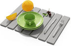 Stone Dish Drying Mat for Kitchen Counter, 15.5''x11.8'' Foldable Quick Dry by AEFLMHealth%C2%B7Home