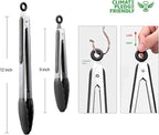 HOTEC Premium Stainless Steel Locking Kitchen Tongs - Image 7