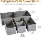 Amazon Basics Collapsible Cloth Drawer Organizer Boxes - Image 2