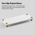 Stone Drying Tray, Water Absorbing Faucet Mat Kitchen Sink Organizer, Diatomite - Image 6