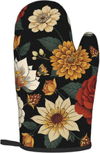 Boho Floral Oven Mitts and Pot Holders Sets of 2 Vintage Kitchen Mitts Bohemian - Image 8