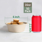 Homestockplus 16 Oz Disposable Bowls Heavy Duty Small Paper Bowls made of 100% - Image 2