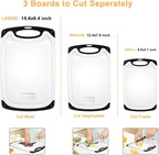 Plastic Cutting Board, 3 Pieces Dishwasher Safe Cutting Boards - Image 3
