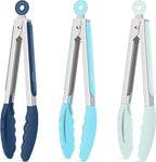 Hotec Silicone Kitchen Tongs for Cooking 9-Inch Serving Tongs by Hotec