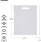 FARBERWARE Reversible Plastic Cutting Board, 8x10 Inch, Dishwasher Safe - Image 3