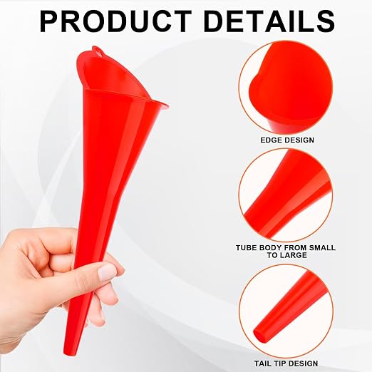3-Pack Long-Neck Oil Funnels, Gas & Transmission Fluid - Image 2