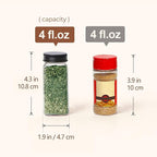 ComSaf Glass Spice Jars with Label, 93 Labels, a Metal Funnel, Extra Shaker Lids - Image 6