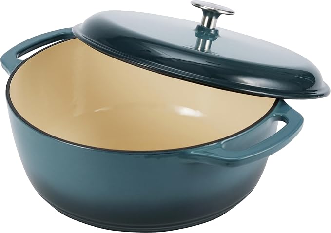 Amazon Basics Enameled Cast Iron Dutch Oven Pot - Image 2
